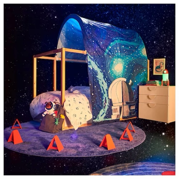 IKEA KURA Bed Tent, Space/Blue (005.540.62) NEW - Picture 6 of 7